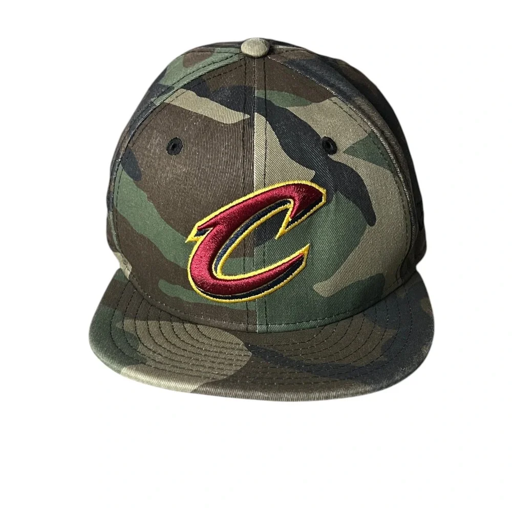 New Era Snapback Hat Kids Camo Cleveland Cavaliers NBA 9FIFTY - Youth